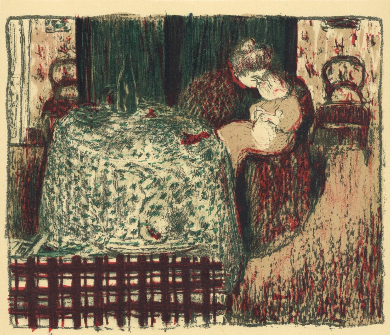 Edouard Vuillard Figurative Print - Vuillard, Maternité, L'œuvre gravé de Vuillard (after)