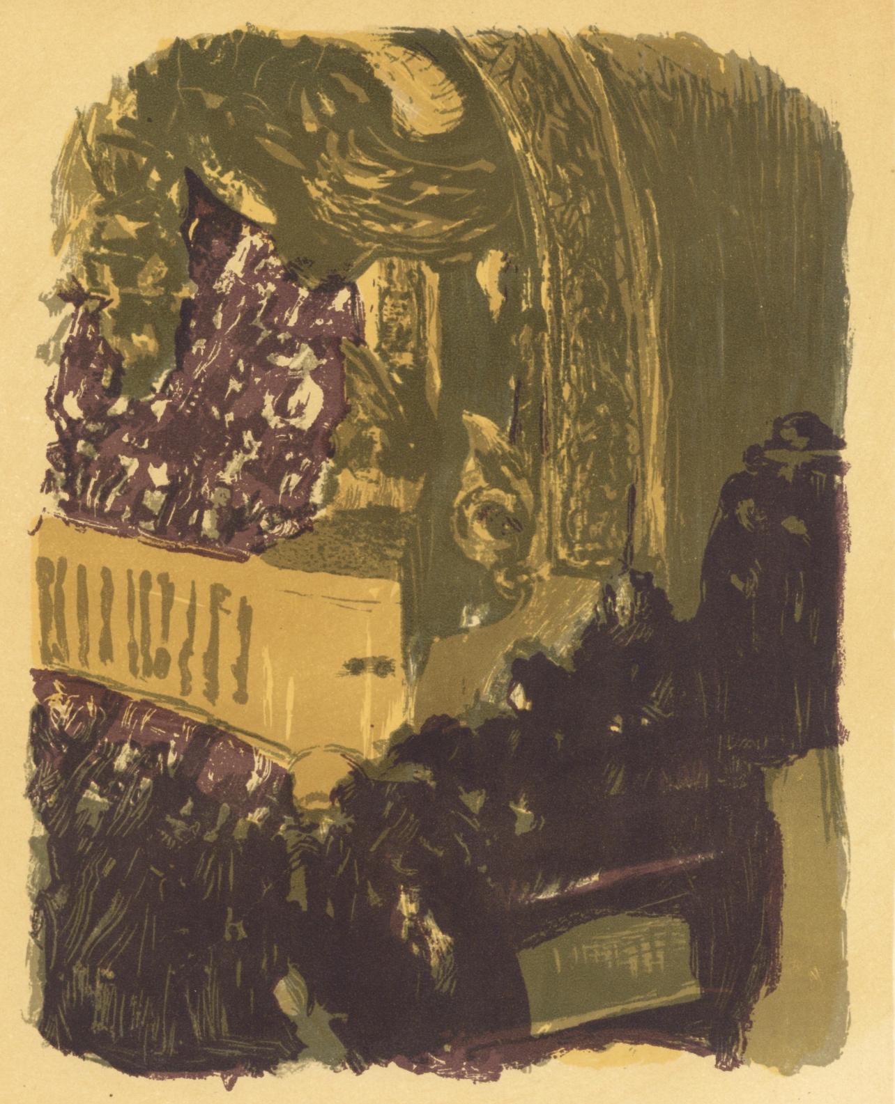 Edouard Vuillard Figurative Print - Vuillard, Une Galerie au Gymnase, L'œuvre gravé de Vuillard (after)