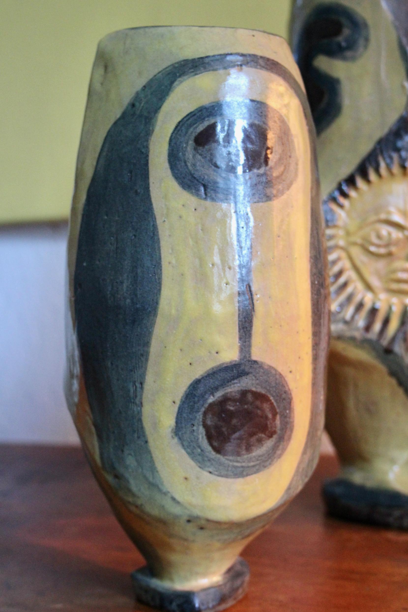 Edouard Zurlinden for Artibou ceramic candlestick For Sale 6