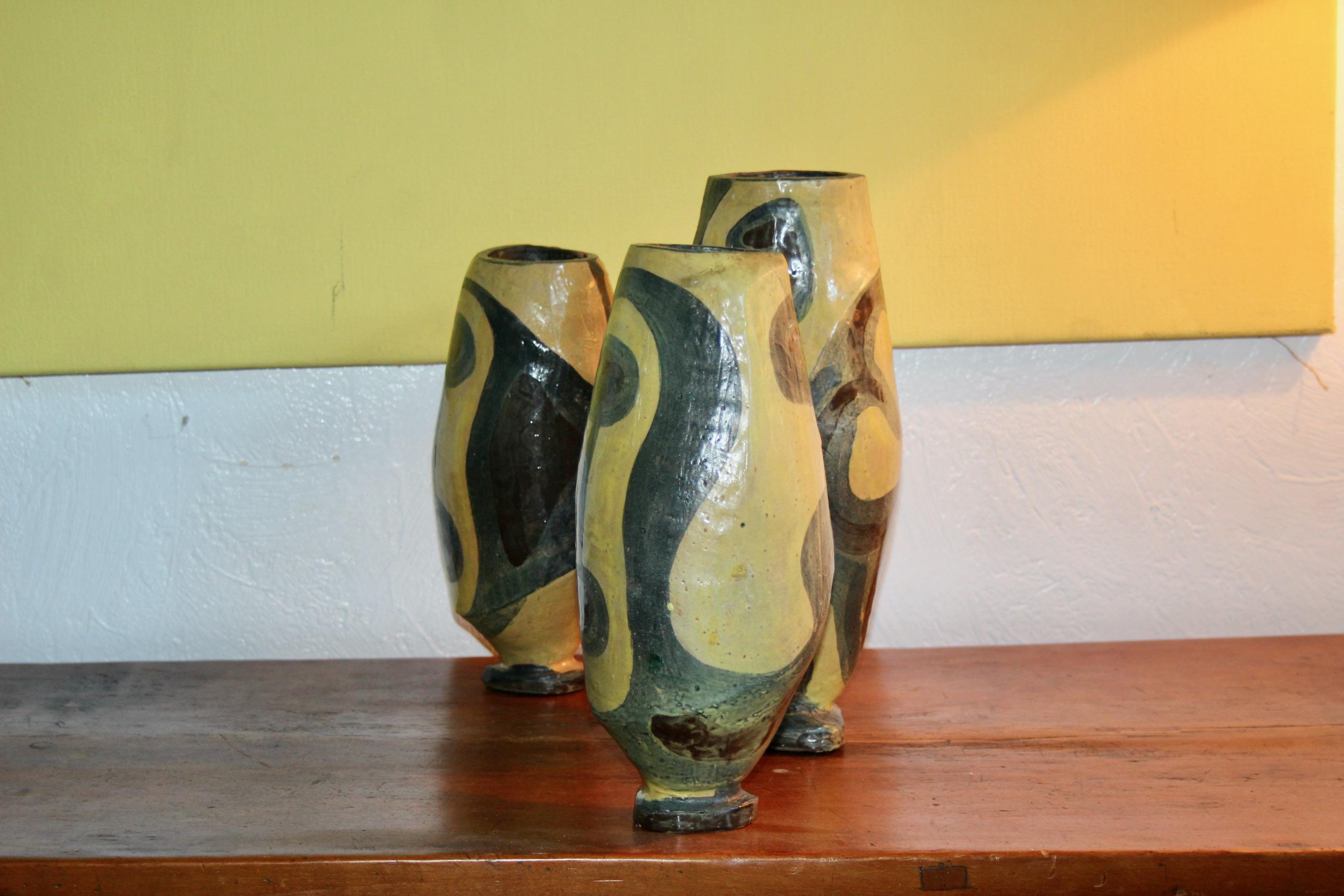 Edouard Zurlinden for Artibou ceramic candlestick For Sale 9