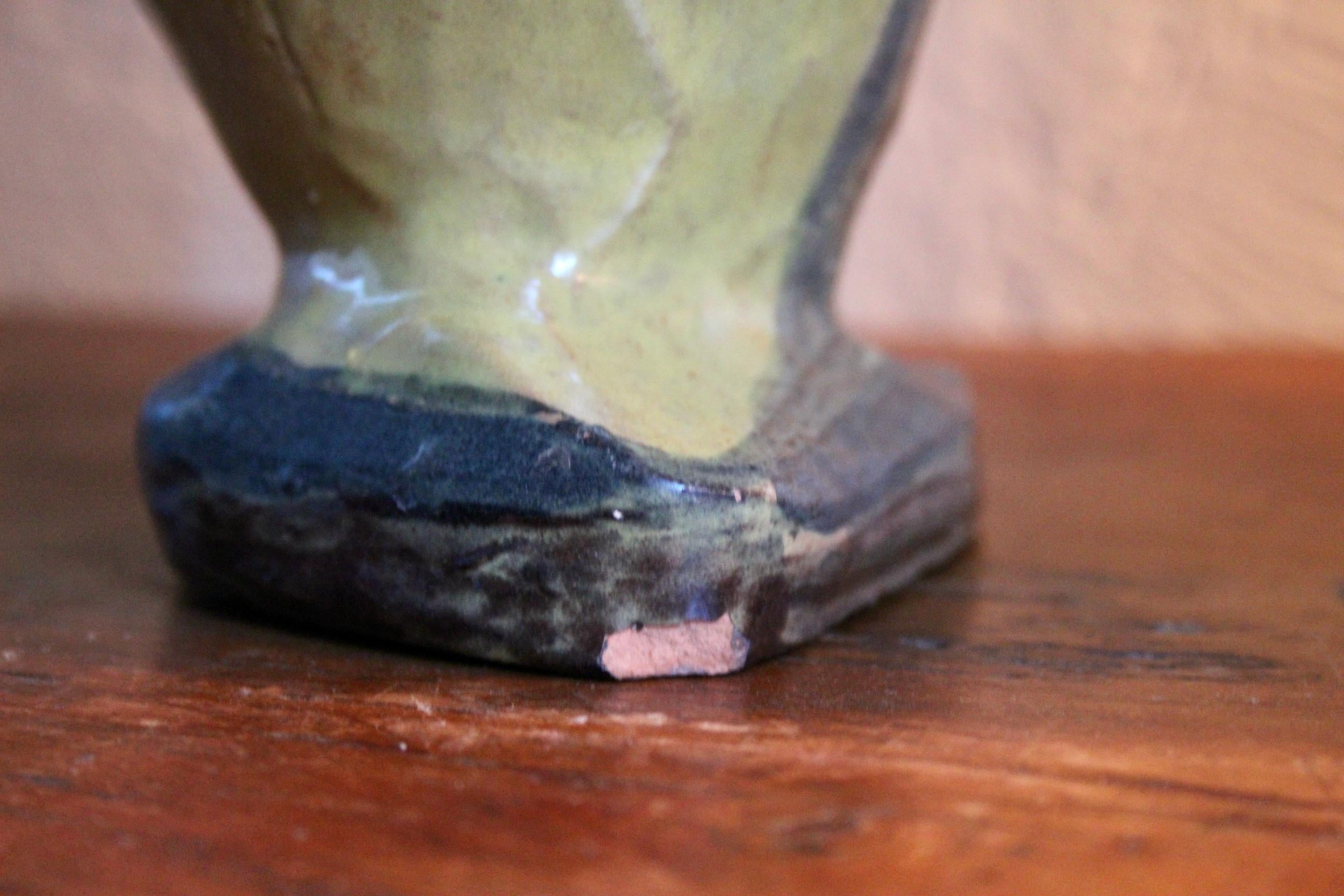 European Edouard Zurlinden for Artibou ceramic candlestick For Sale