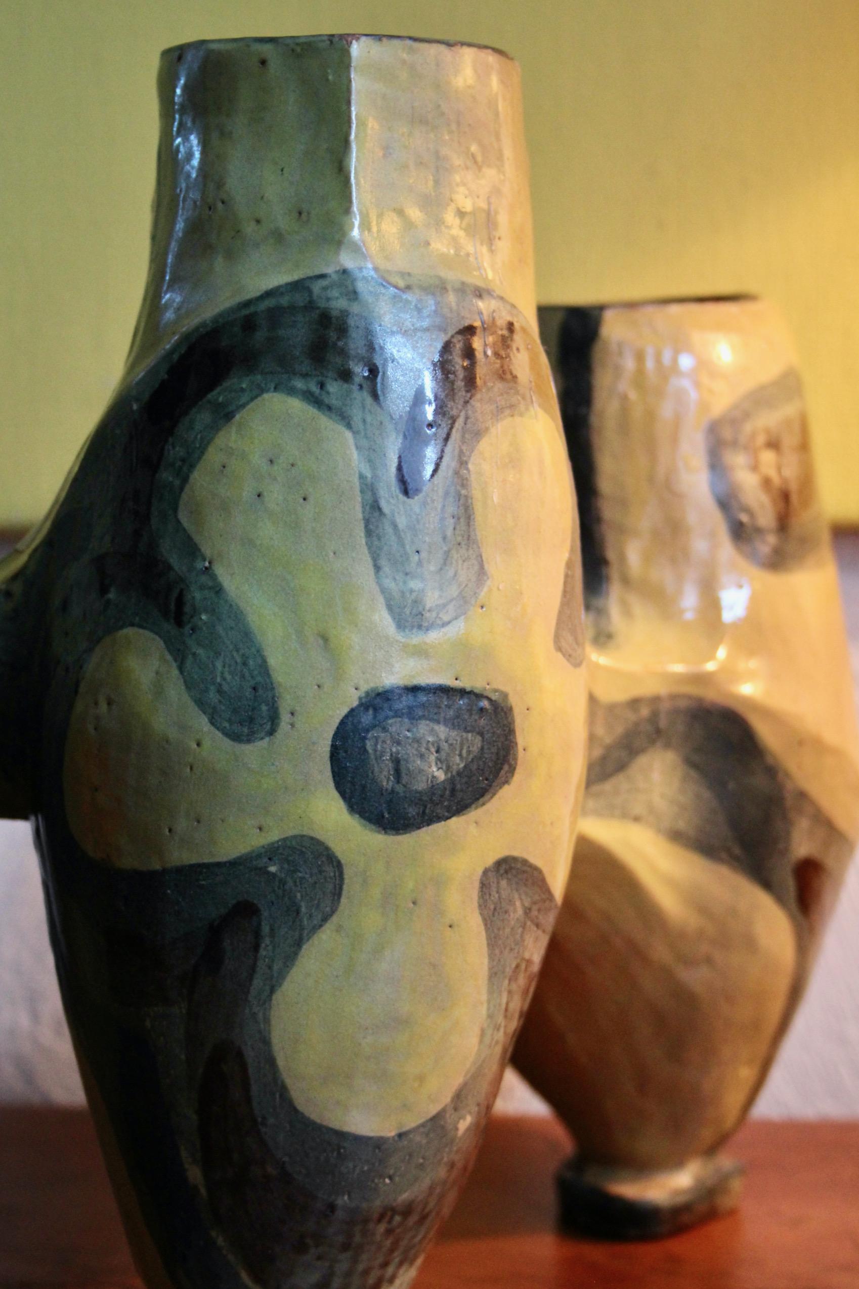 Edouard Zurlinden for Artibou ceramic candlestick For Sale 1
