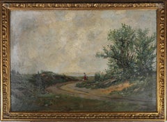 Edoude Lamment - Huile de la fin du 19ème siècle, Un voyage scénique