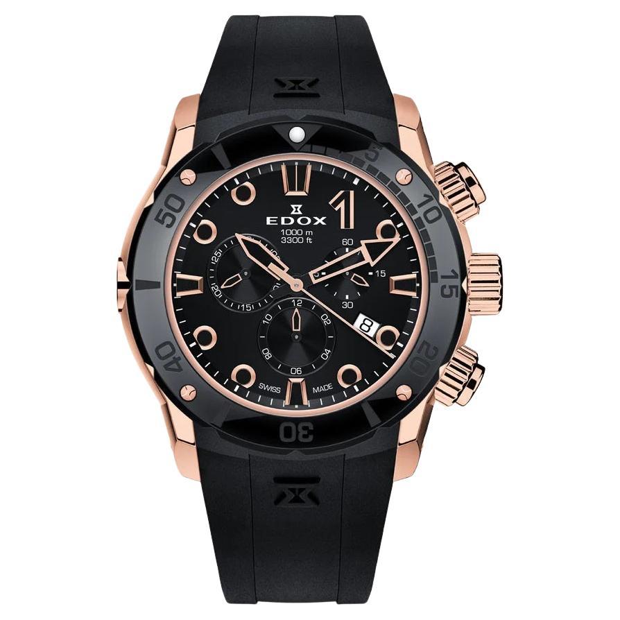 Edox Co-1 Men's Chronograph Watch 1025037RNIR For Sale