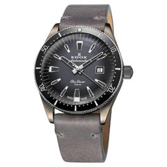 Edox Montre Skydiver Date Automatic en édition limitée pour hommes 801263VINGDN