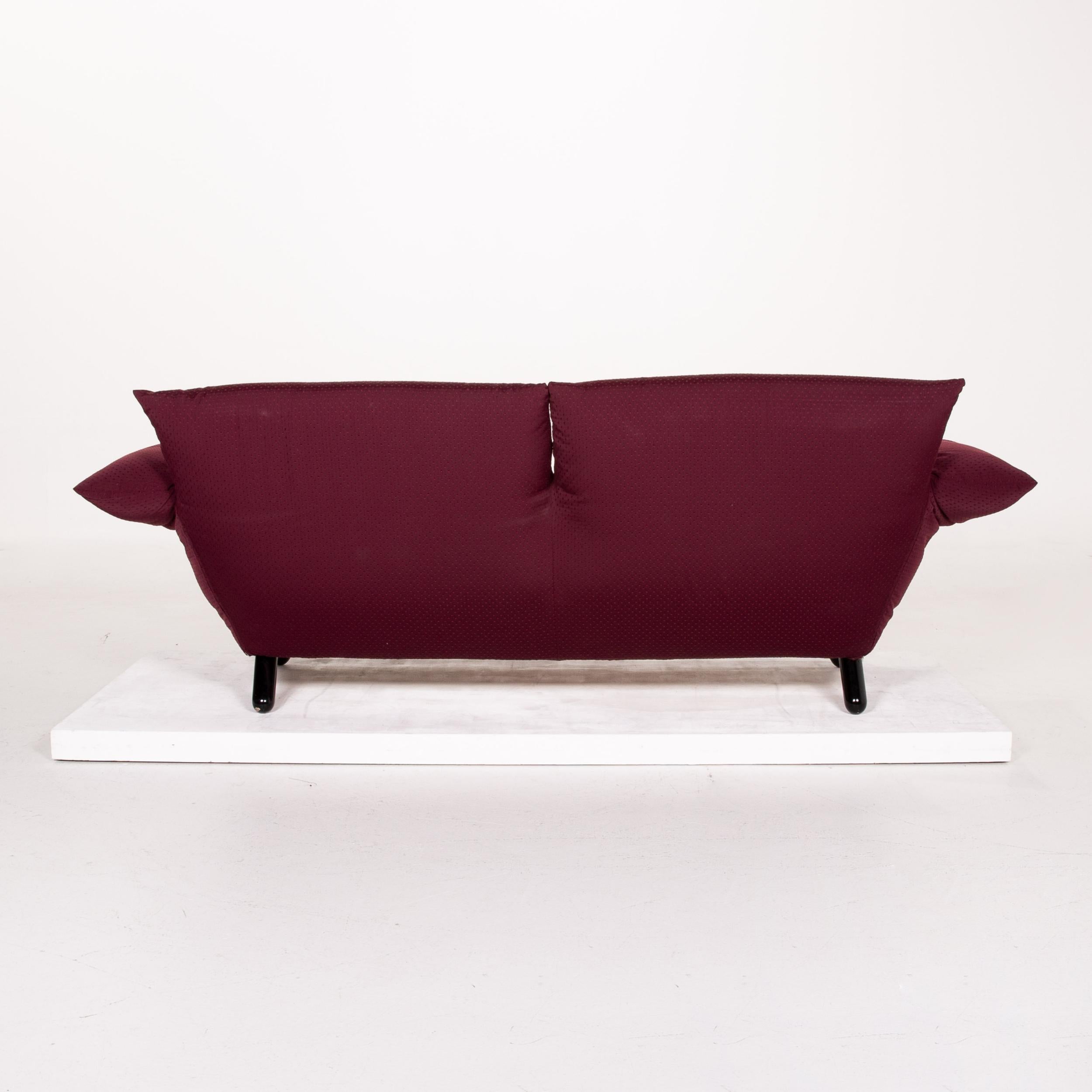Edra Bilbo Fabric Sofa Purple Two-Seat Function Gianfranco Gualtierotti Couch In Excellent Condition For Sale In Cologne, DE