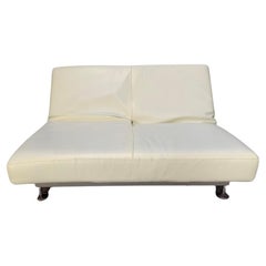 Edra "Damier" Multifunction Sofa Chaise - In White Leather
