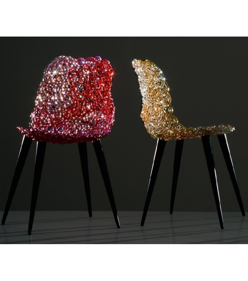Italian Edra Gina Chair - Rosso Rubino by Jacopo Foggini
