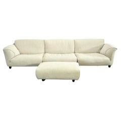 Edra Grande Soffice Sofa and Footstool