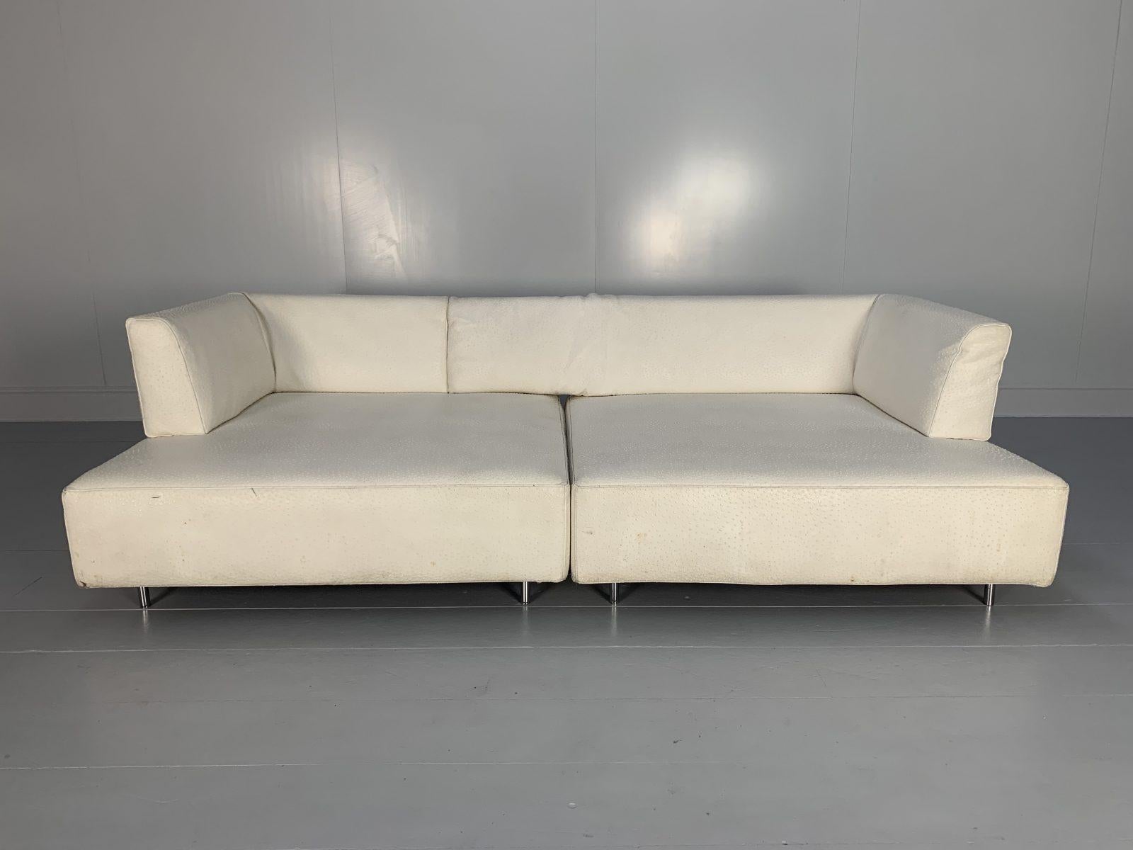 This is an exceptionally-rare example of the iconic “L’Homme Et La Femme” Sofa, from the world renown Italian furniture house of Edra.

In a world of temporary pleasures, Edra create beautiful furniture that remains a joy forever.

Dressed in