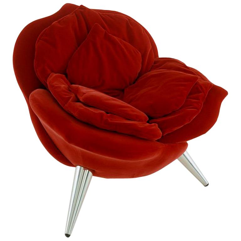Edra Red Rose Chair by Masanori Umeda at 1stDibs