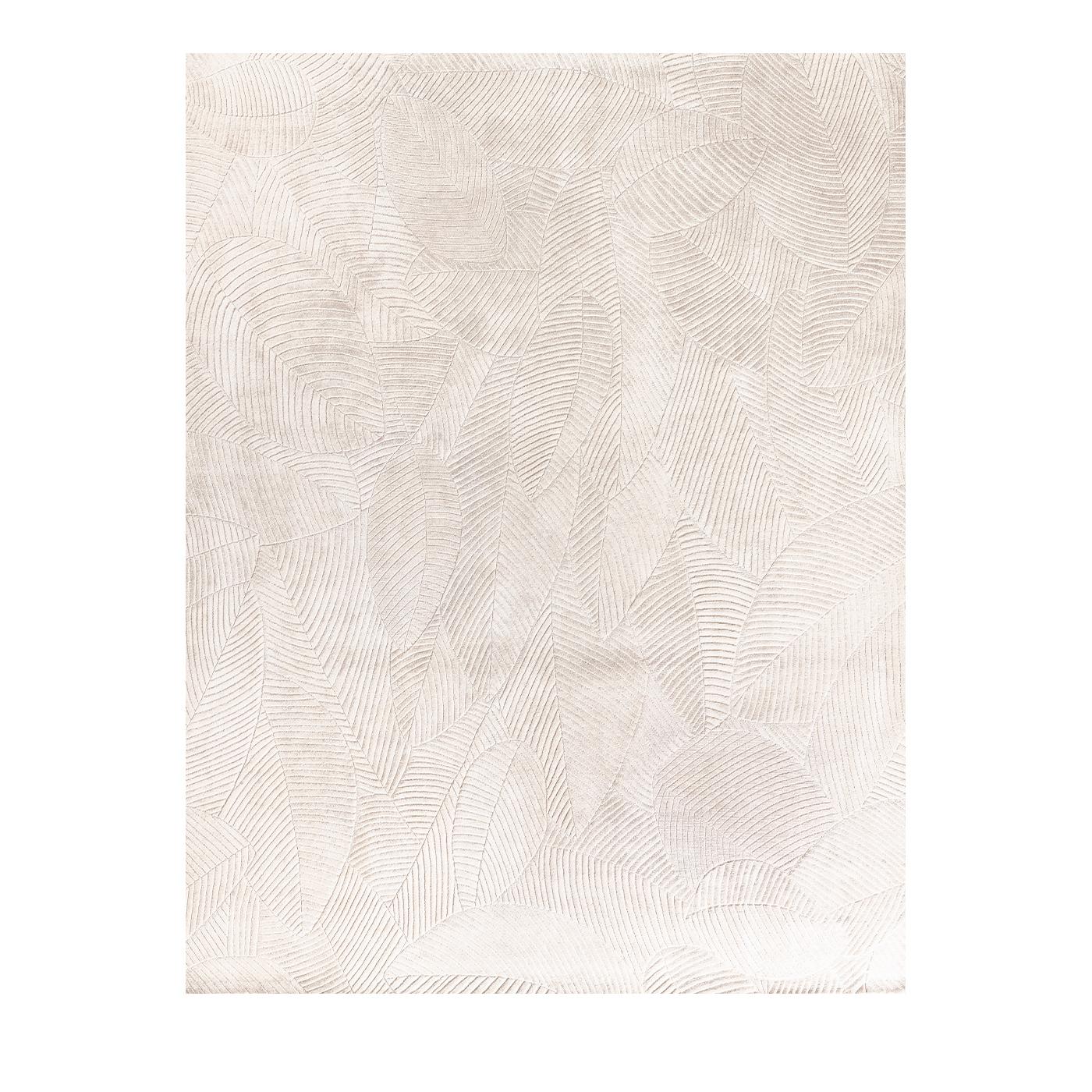Composed of 50% silk and 50% Himalayan wool and at 300 x 240 cm in size, the limited edition Edra rug features an elegantly subtle pattern of fine lines for a delicate and Classic neutral look. The unique rug models are completely customizable in