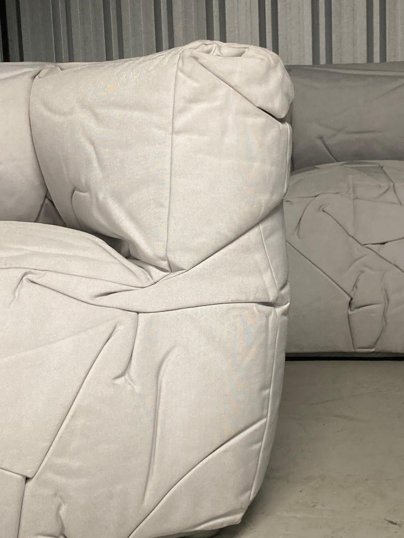 Textile Edra Sponge Chairs, a pair by Dutch designer Peter Traag