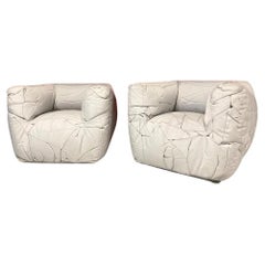 Paire de chaises Edra Sponge du designer néerlandais Peter Traag