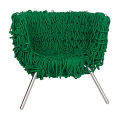 Edra Vermelha Fabric Armchair Green Chair