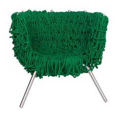 Fauteuil en tissu Edra Vermelha Fauteuil vert