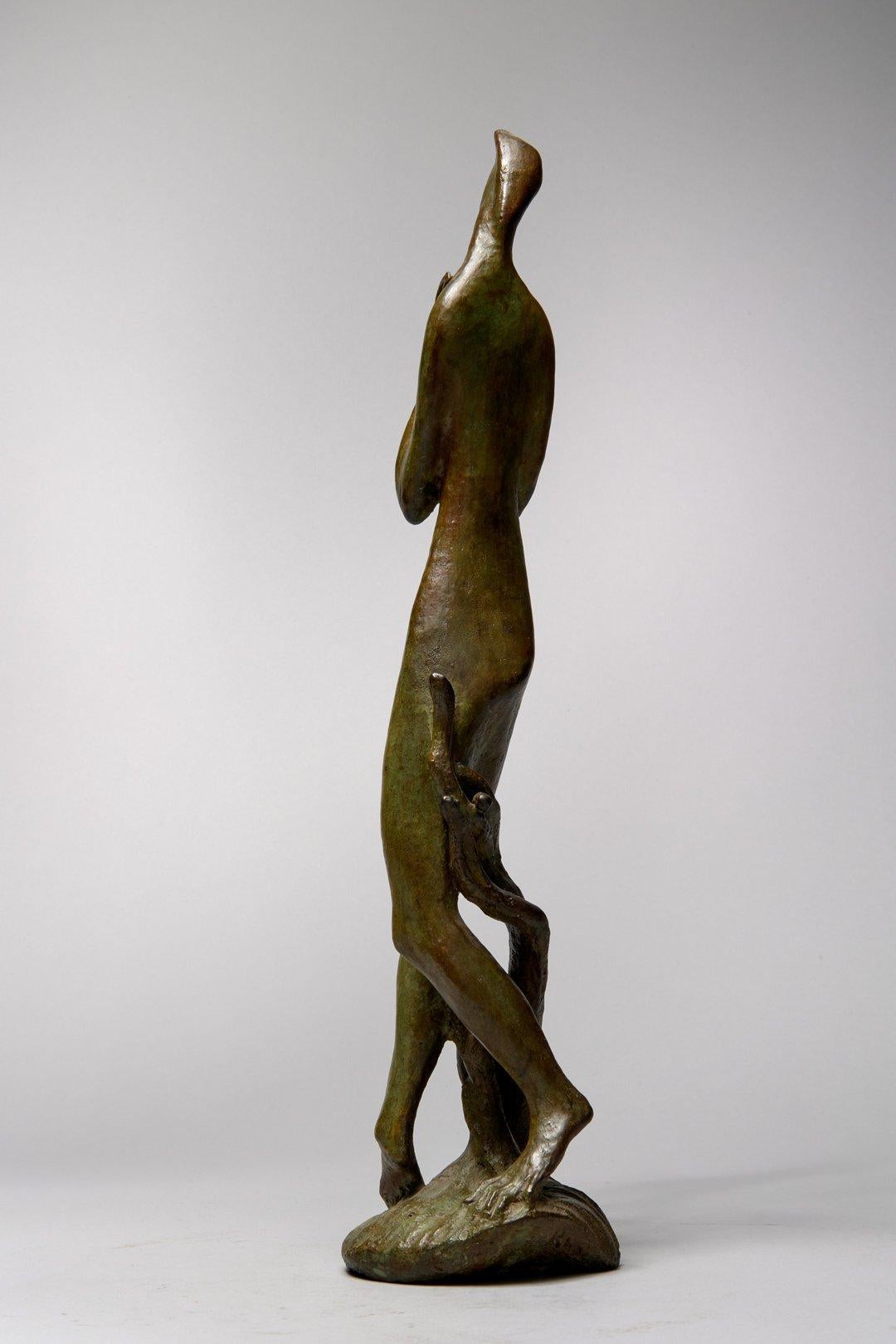 Edris Eckhardt (American, 1905-1998)
Vernal Equinox, c. 1975
Bronze
Signed on base
16.5 x 4 x 3 inches

Born in Cleveland, Ohio January 28, 1905, Edris was given the name Edythe Aline Eckhardt. After graduating from Cleveland's East High she