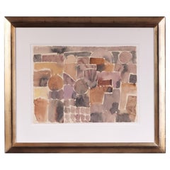 Eduard Bargheer (1901-1979)  “Southern Landscape”, 1972  Watercolor on Paper