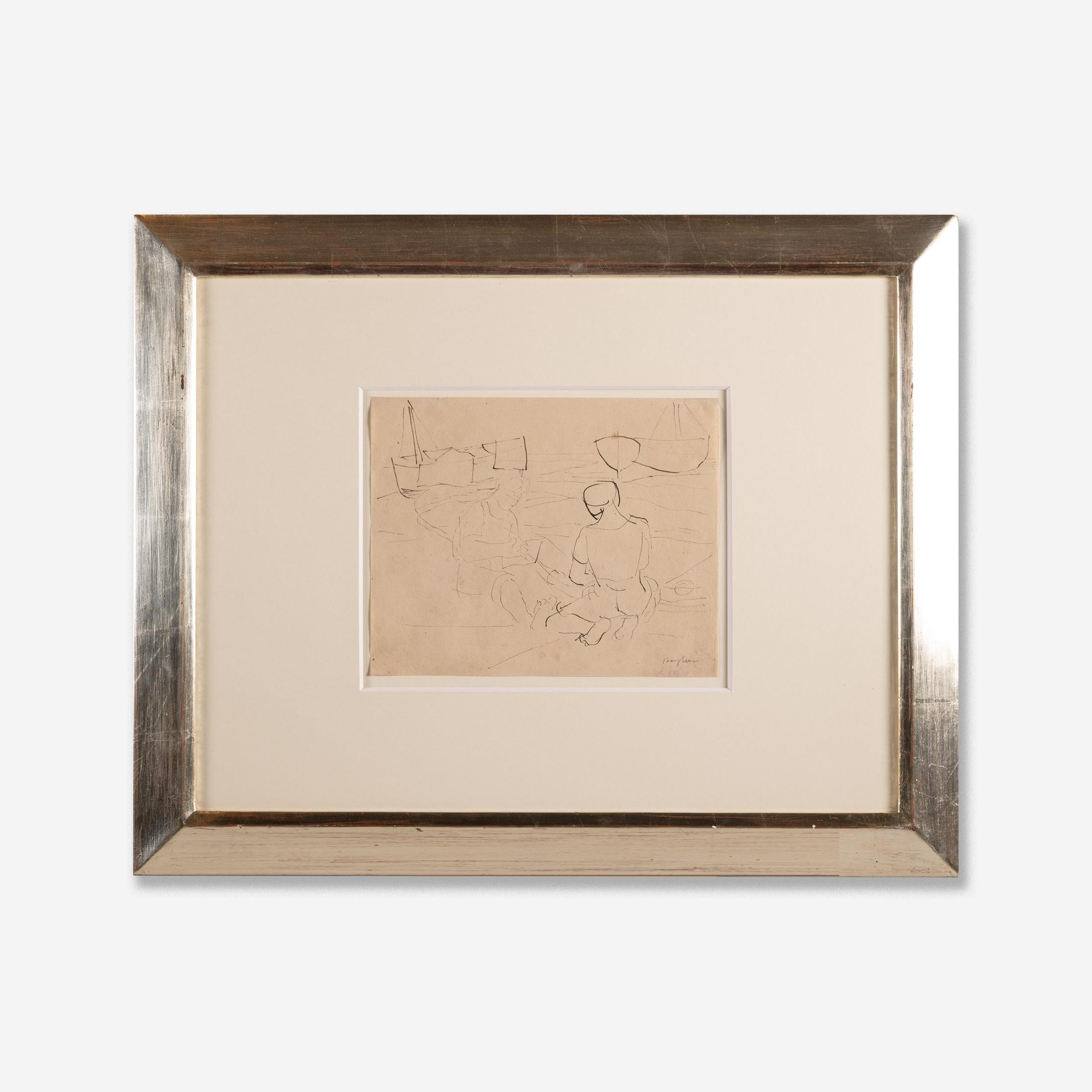 Eduard Bargheer „Schweißnetzwerkzeuge“  Feder- und Tuschezeichnung auf Papier,  1930s (Moderne) im Angebot