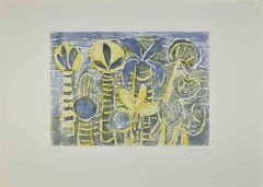 Jardines de Ischia - Grabado de Eduard Bargheer - 1977