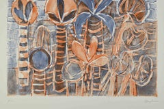 Palmiers - Gravure d'Eduard Bargheer - 1977