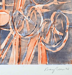 Palmiers sur l'île d'Ischia - Gravure d'Eduard Bargheer - 1977