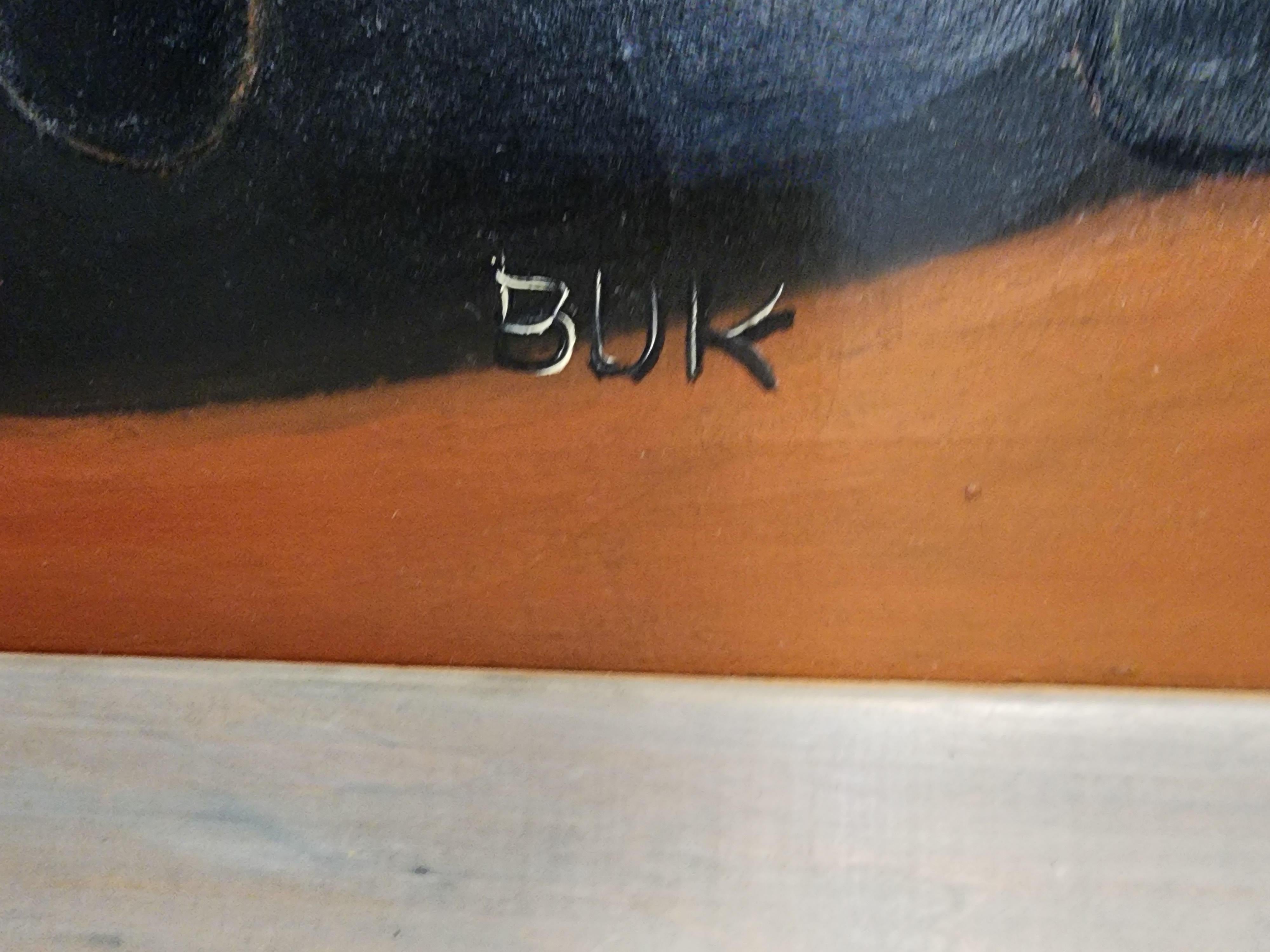 Eduard Buk Ulreich Black Runner 1933 In Good Condition For Sale In Hudson, NY
