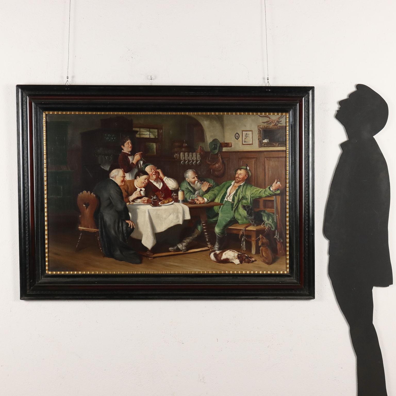 Pintura de Eduard Huber-Andorf Escena en taberna 1929 en venta 2