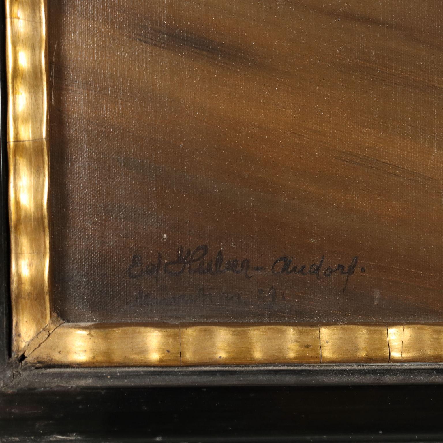 Pintura de Eduard Huber-Andorf Escena en taberna 1929 en venta 7
