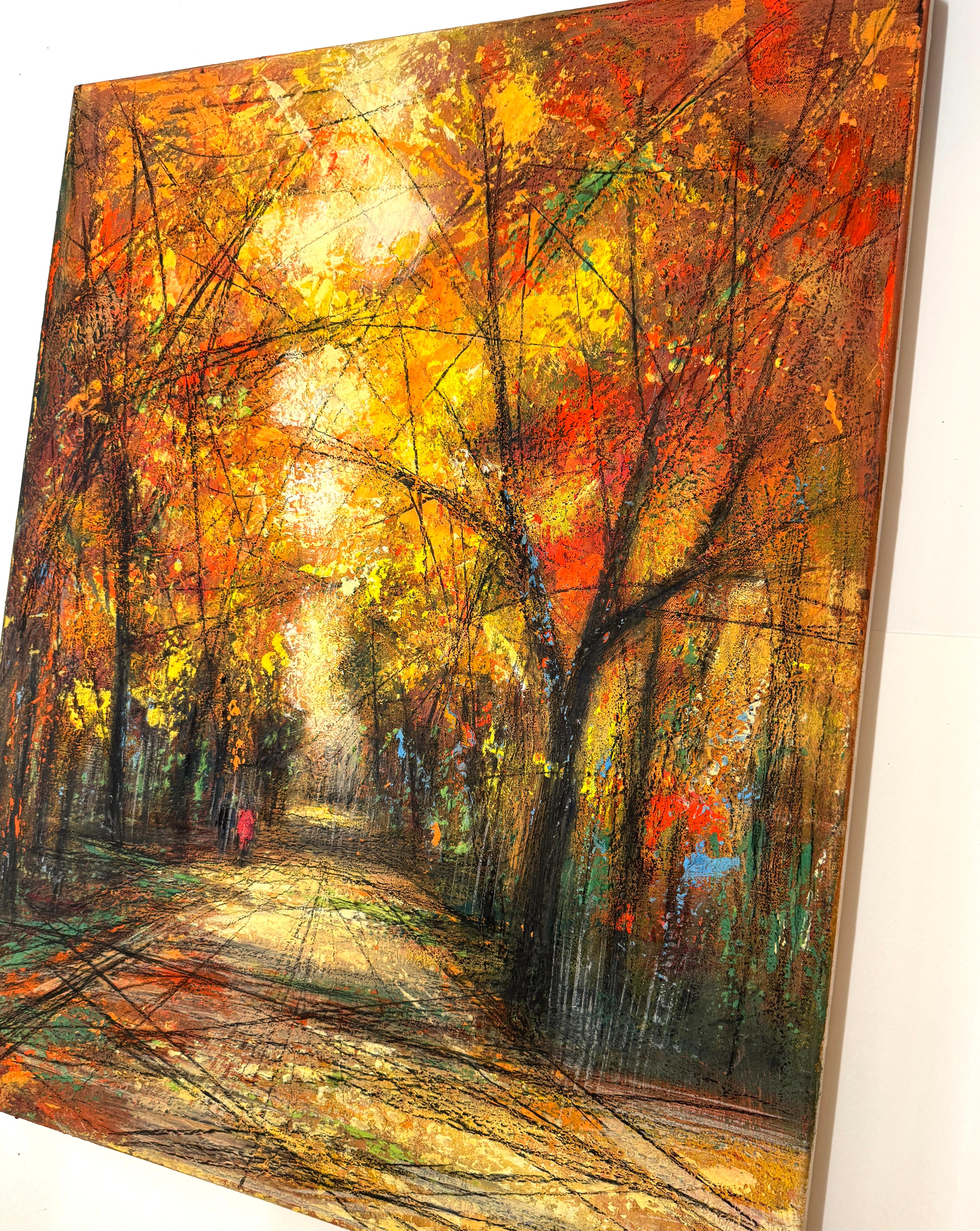 Artist: Eduard Matevosyan
Work: Original Oil Painting, Handmade Artwork, One of a Kind 
Medium: Oil on Canvas
Year: 2024
Style: Impressionism, 
Title: Autumn Palette,
Size: 30