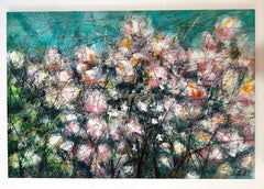 Drifting in Cotton Landscape Impressionism Original oil Painting Ready to Hang