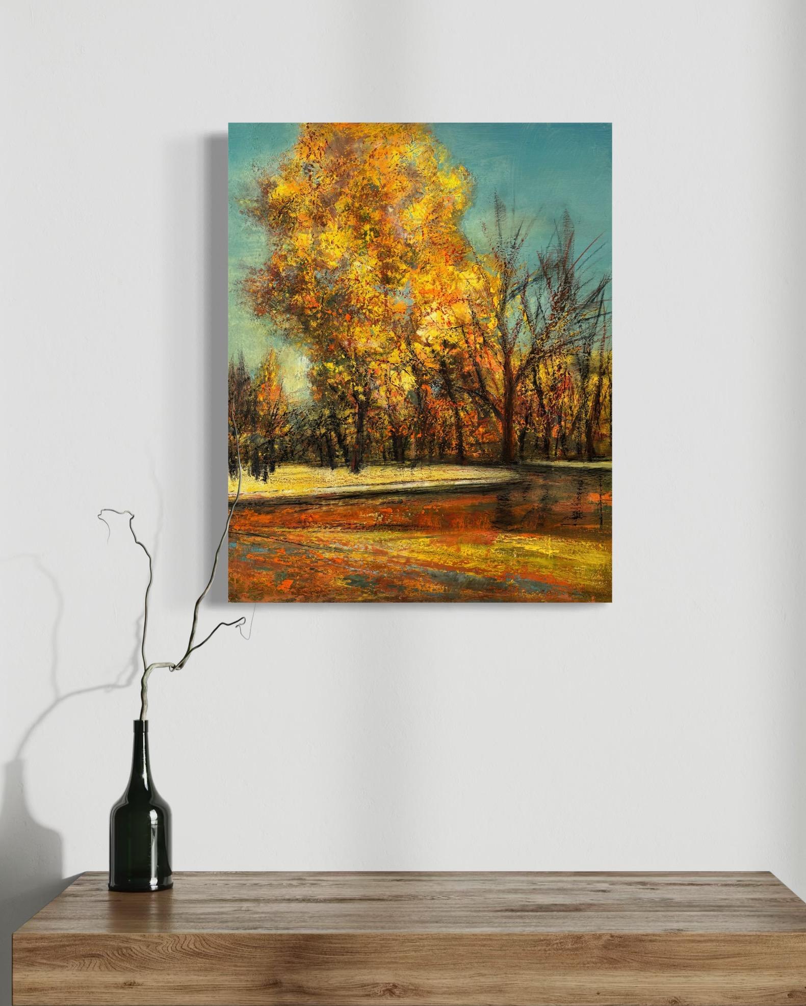 Echoes of Fall Impressionism Original oil Painting Ready to Hang For Sale 3