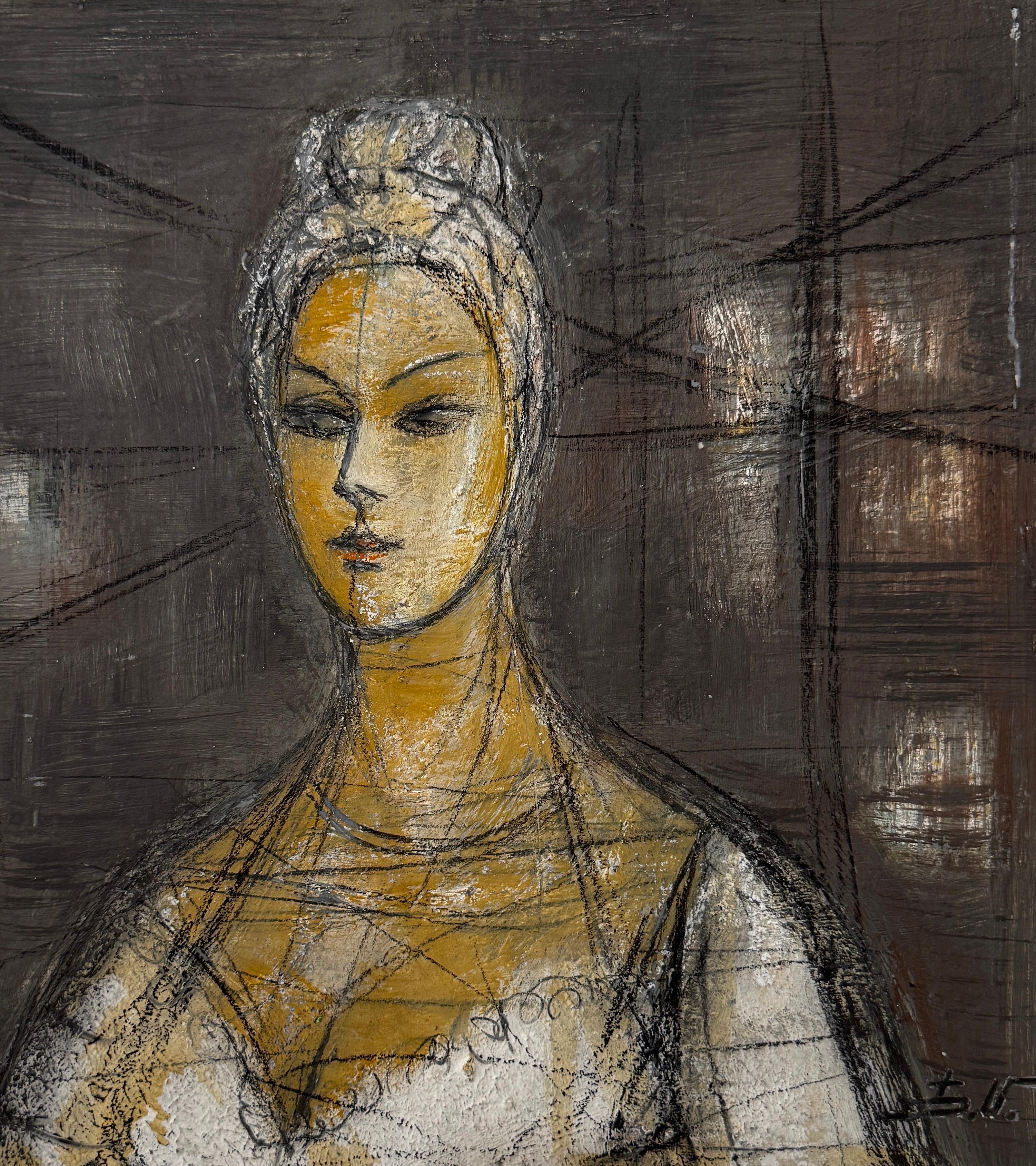 Portrait Painting Eduard Matevosyan - Portrait Art contemporain Peinture à l'huile originale Unique en son genre