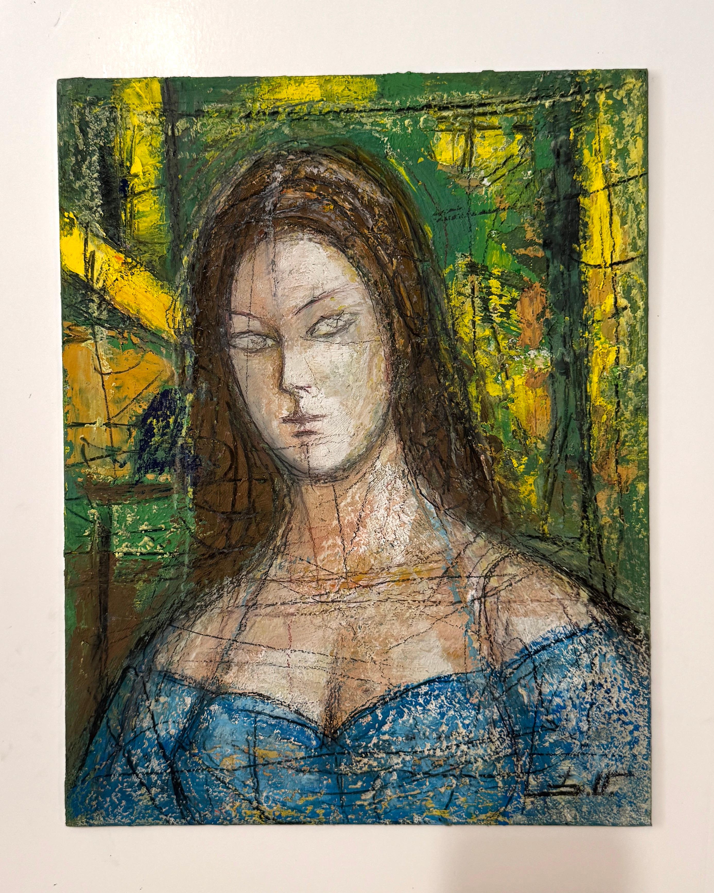 Portrait de femmes Art contemporain Peinture à l'huile originale Unique en son genre - Painting de Eduard Matevosyan