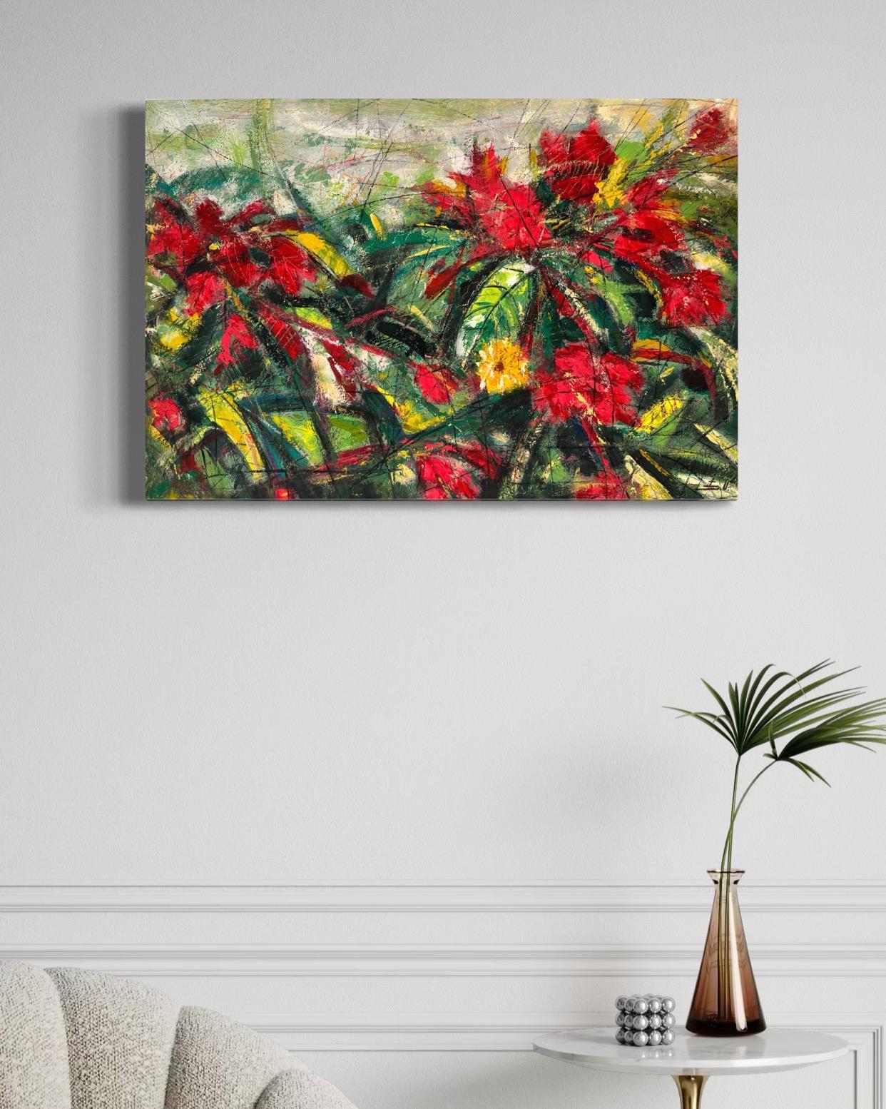 Artista: Eduard Matevosyan
Opera: Pittura a olio originale, opera d'arte fatta a mano, pezzo unico 
Medium: Olio su pannello
Year: 2025
Stile: Impressionismo, 
Titolo: Fiore di rubino,
Dimensioni: 25,5