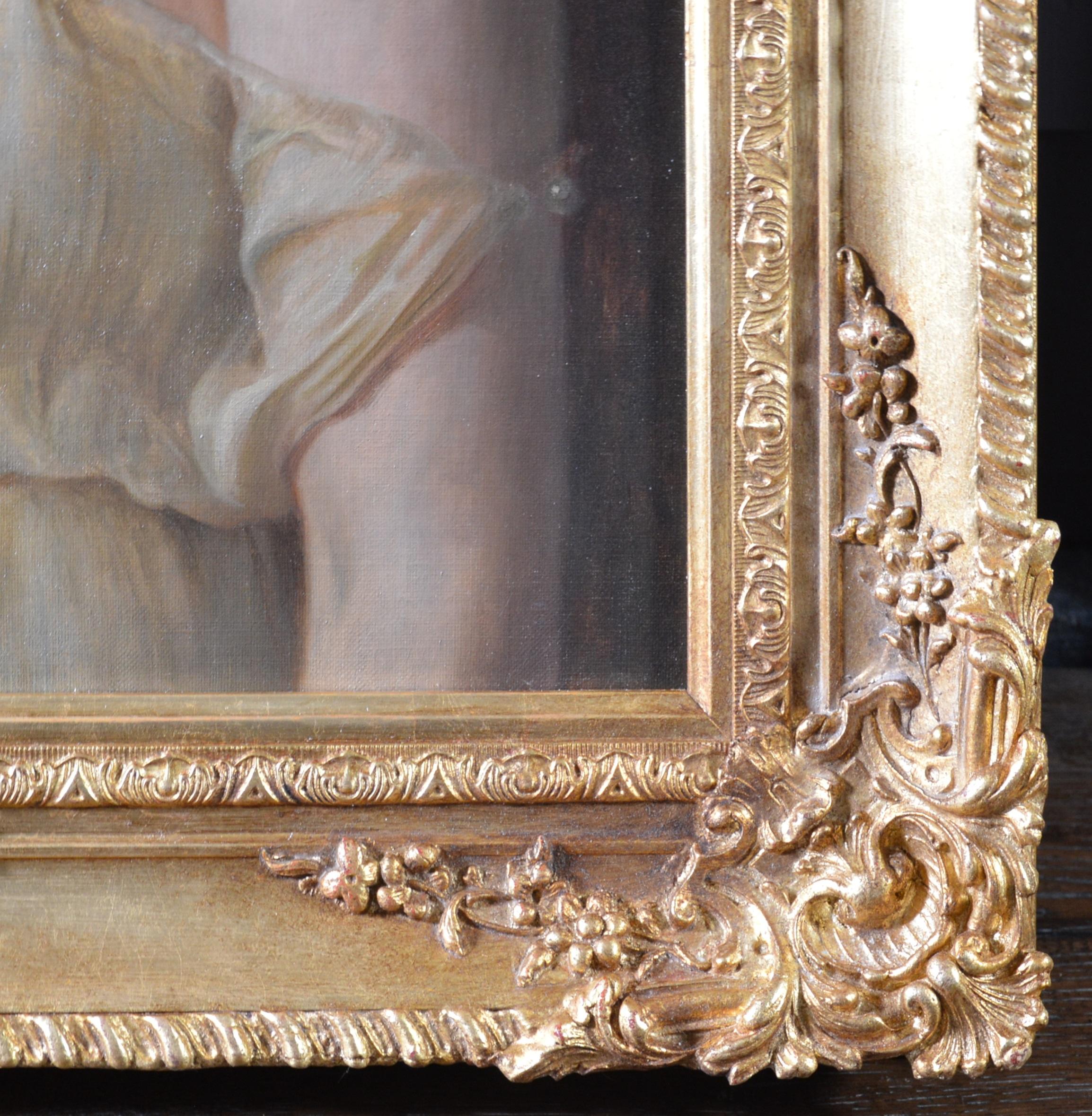 Goddess Hera - 19th Century Neoclassical Oil Painting of Ancient Greek Mythology For Sale 8