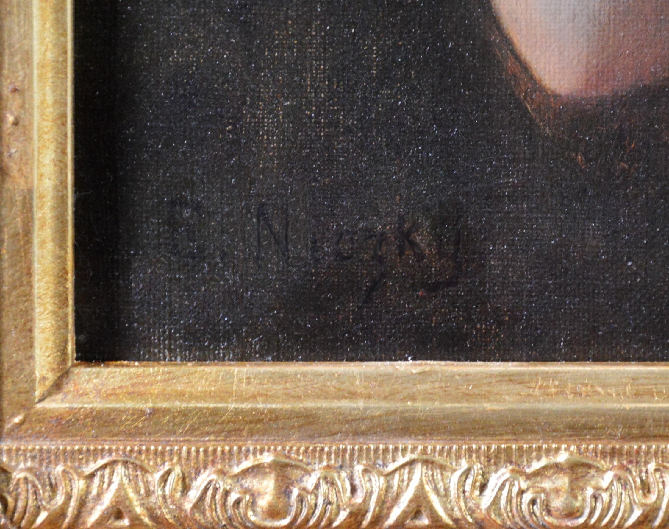 La dea Era - Pittura ad olio neoclassica del XIX secolo Mito greco antico 4