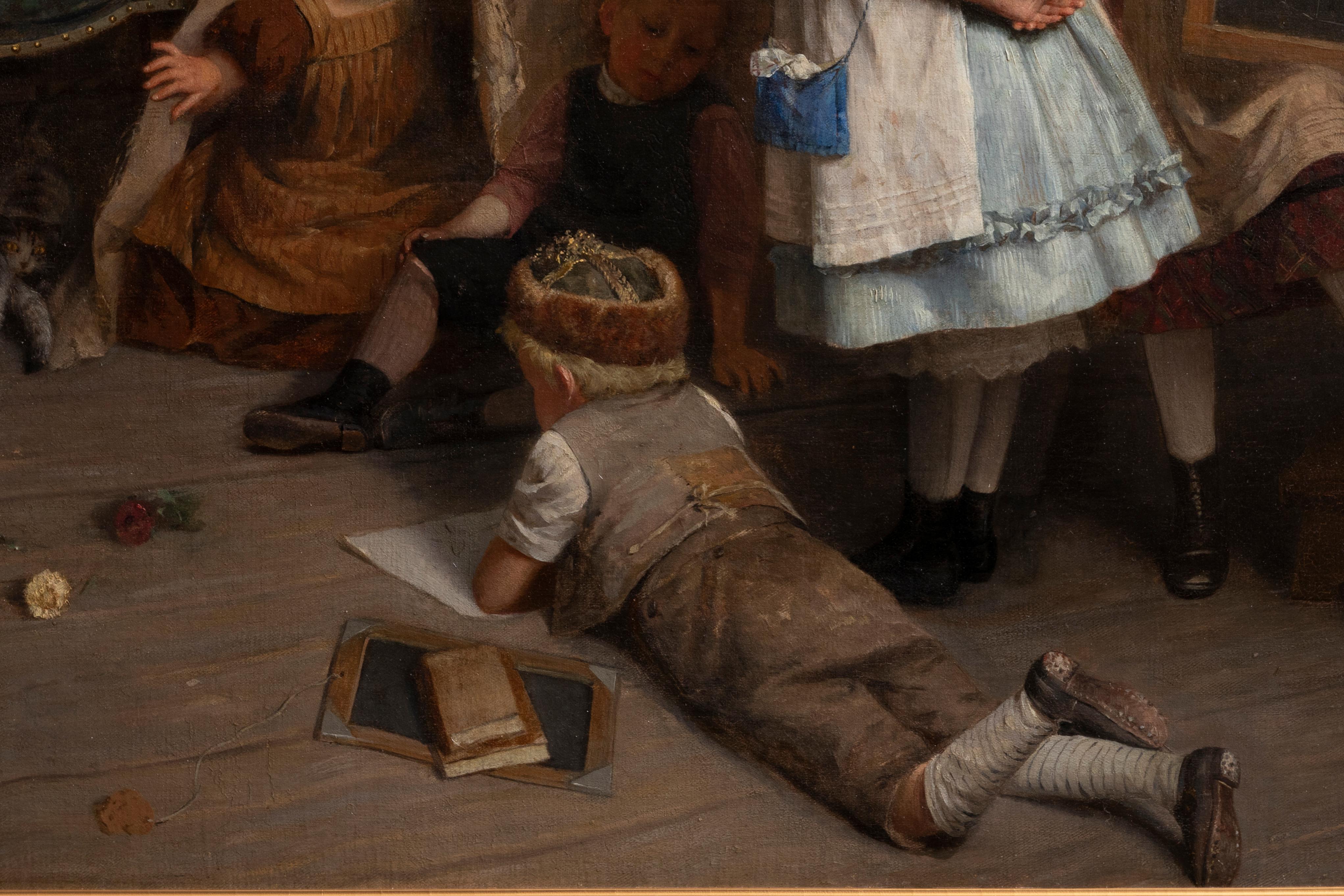 Romantico Eduard Schulz-Briesen, La ricreazione 'Recesso' circa 1875 Eduard S in vendita