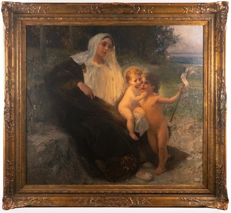 Eduard Veith - Mary with the Young Christ and John the Baptist, 1894 by  Eduard Veith For Sale at 1stDibs | john bouter banks, mary veith, evariste  carpentier