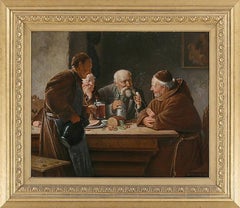 19th Century German School Oil Painting in the manner of Eduard von Grützner