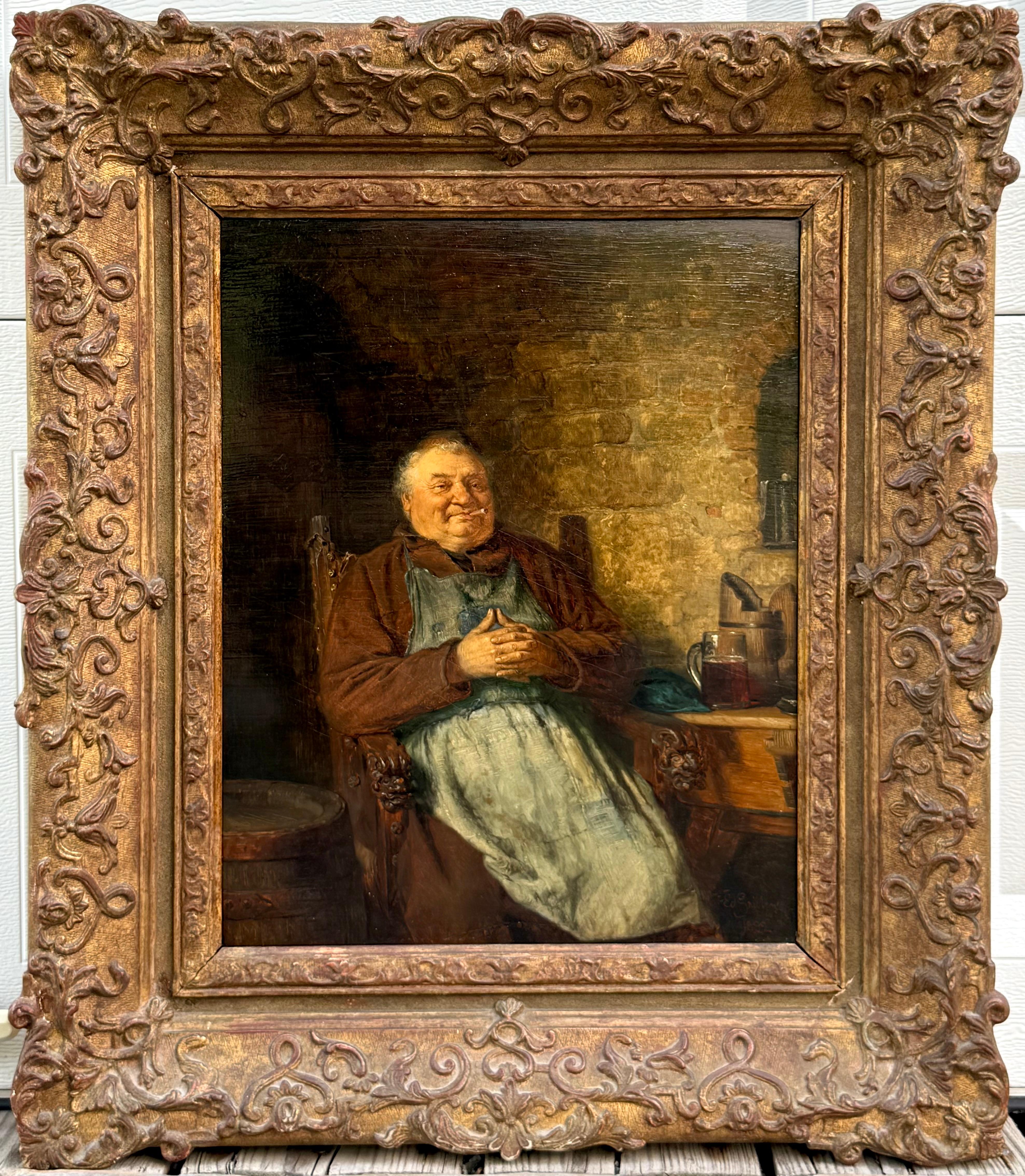 Ein friedlicher Moment (Viktorianisch), Painting, von Eduard von Grützner
