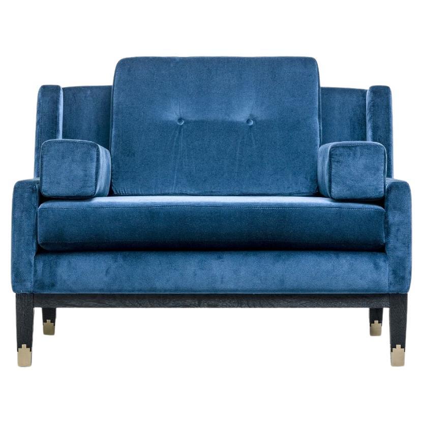 Fauteuil Mr Jones, 100 % velours de coton, par Duistt