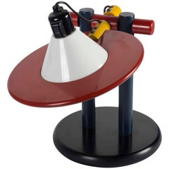 Used Eduardo Albors 1979 Desk Lamp in Painted Wood and Metal Colorin-Colorado