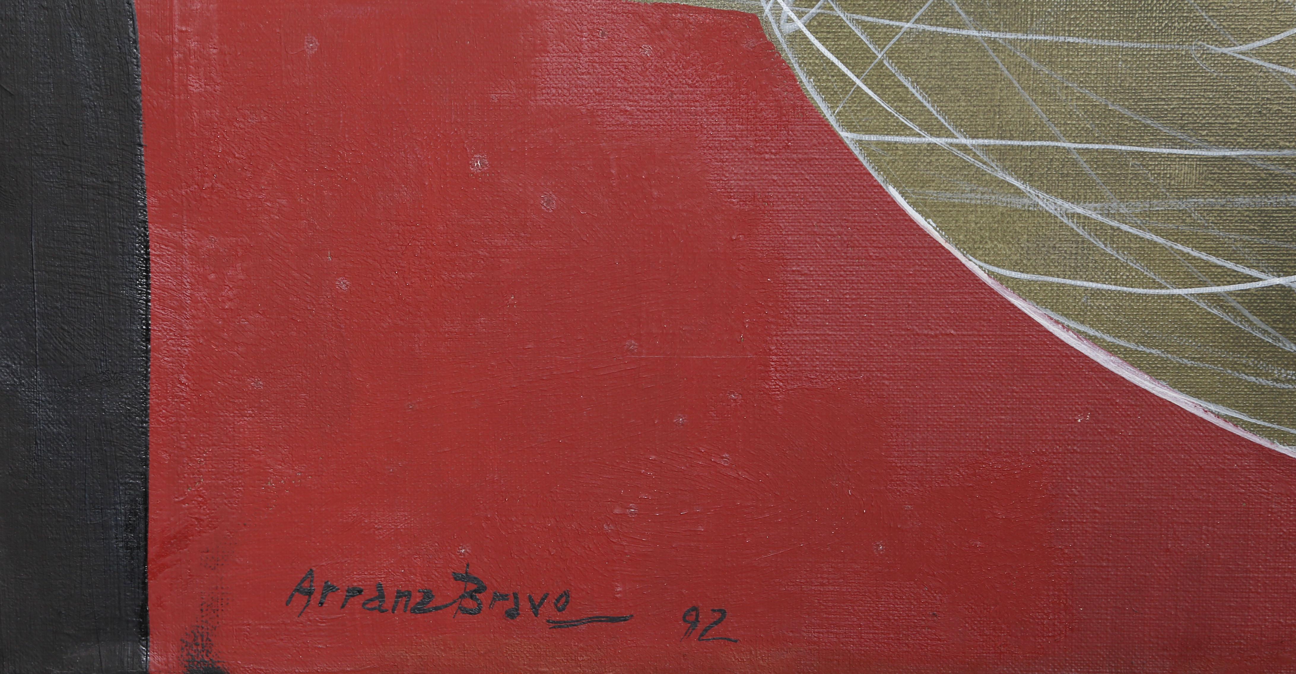 Estigma de Pintor III, peinture à l'huile abstraite surréaliste d'Eduardo Arranz-Bravo en vente 3
