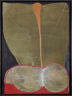 Estigma de Pintor III, peinture à l'huile abstraite surréaliste d'Eduardo Arranz-Bravo