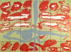 Eduardo Arranz-Bravo CASA ROJA (RED HOUSE) Lithograph Abstract Contemporary Art
