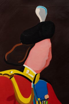 Regina - Oil Paint by Eduardo Arroyo - 1980