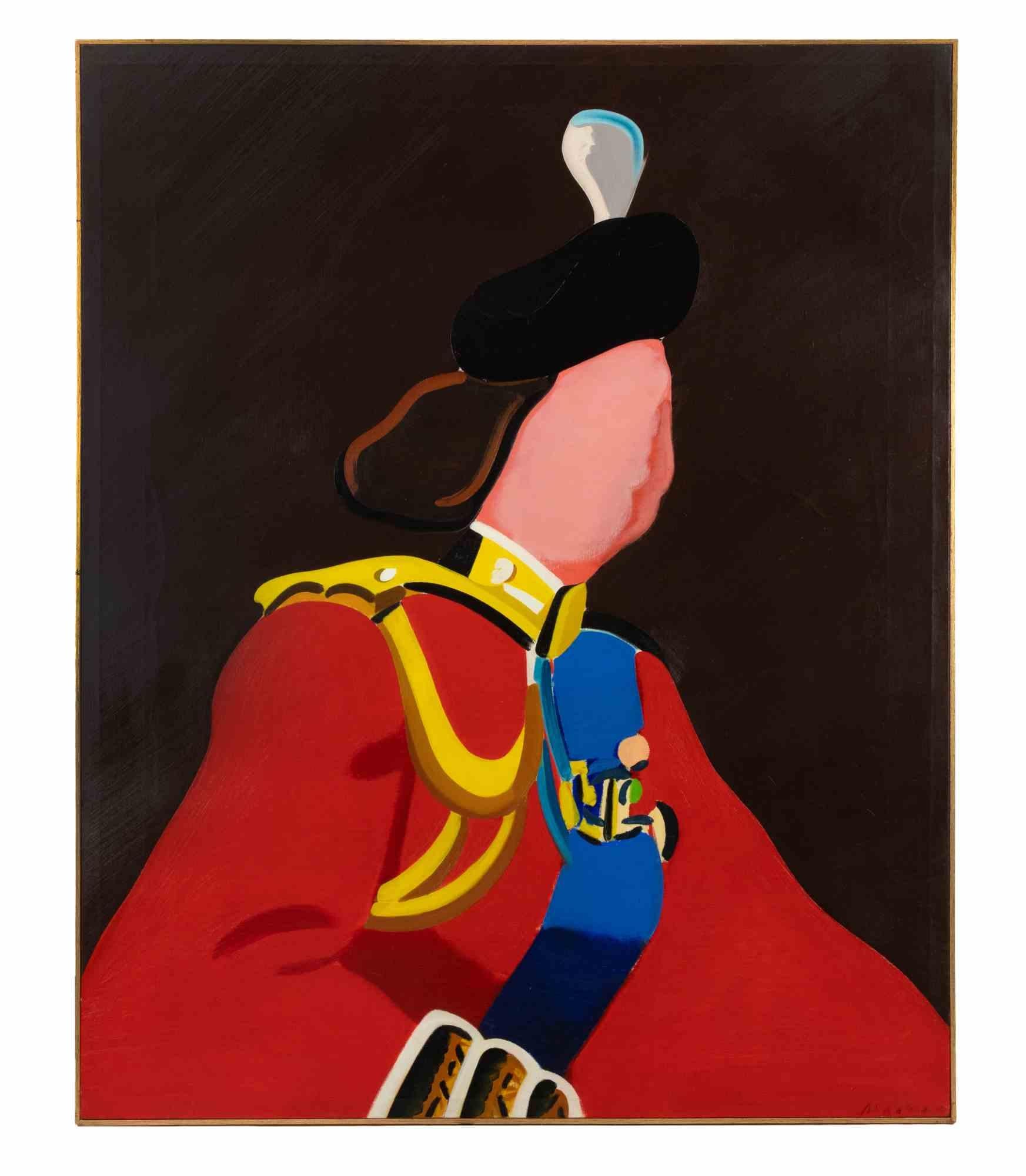 Regina - Oil Paint by Eduardo Arroyo - 1980