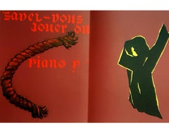 Eduardo Arroyo - Can You Play Piano ? - Original Lithograph