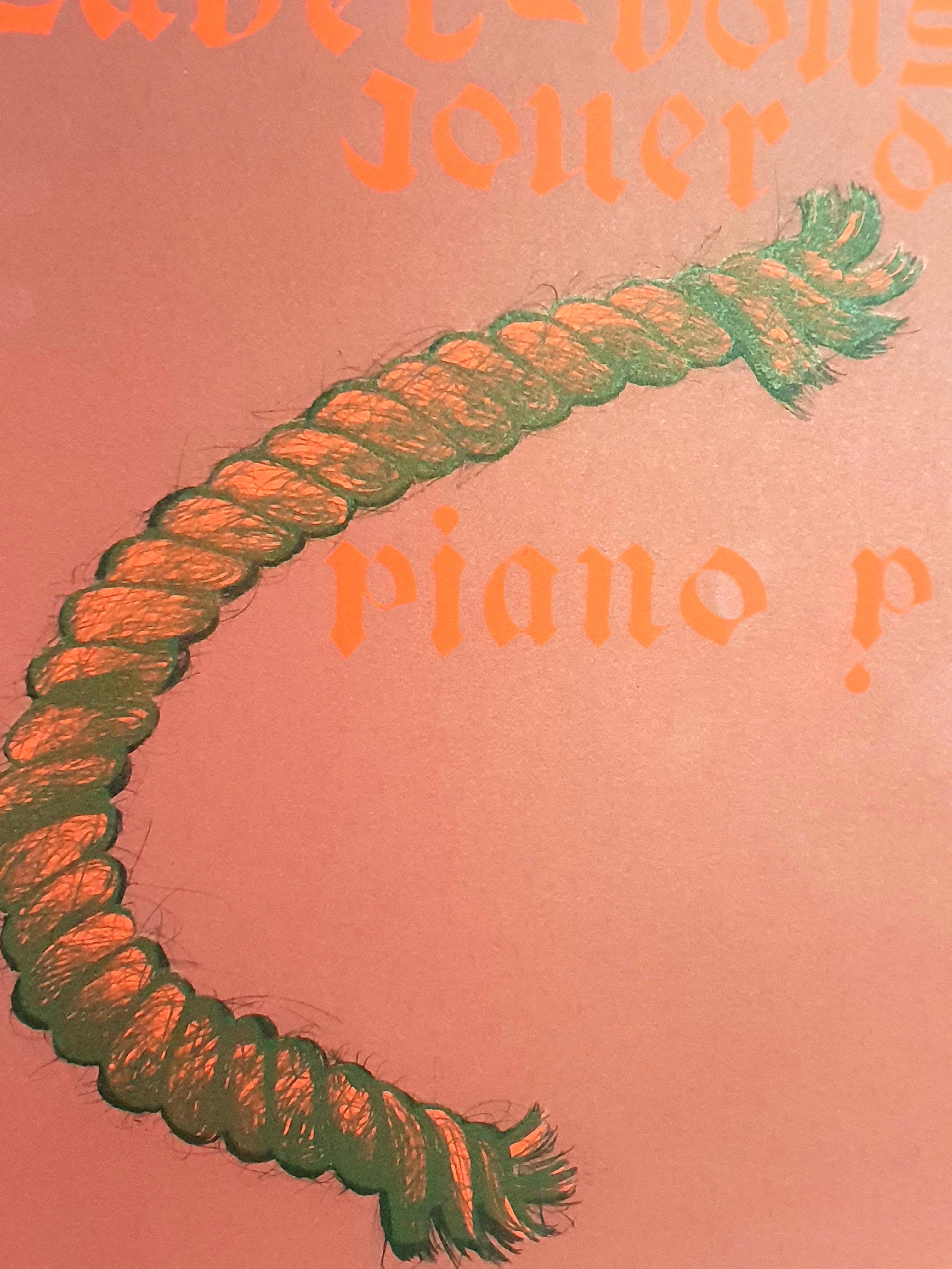 Eduardo Arroyo - Can You Play Piano ? - Original Lithograph For Sale 3